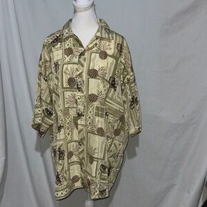 vintage Nickelodeon SpongeBob SquarePants Hawaiian button down shirt size xl